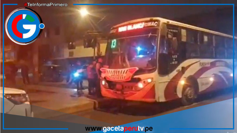 Pasajeros asaltados a mano armada en San Martín de Porres