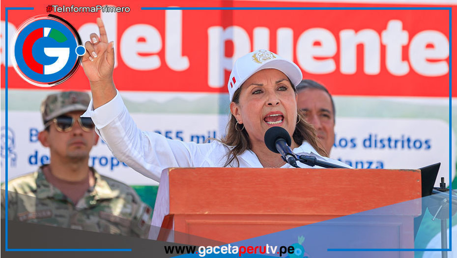  Presidenta responsabiliza a Pedro Castillo por crisis económica