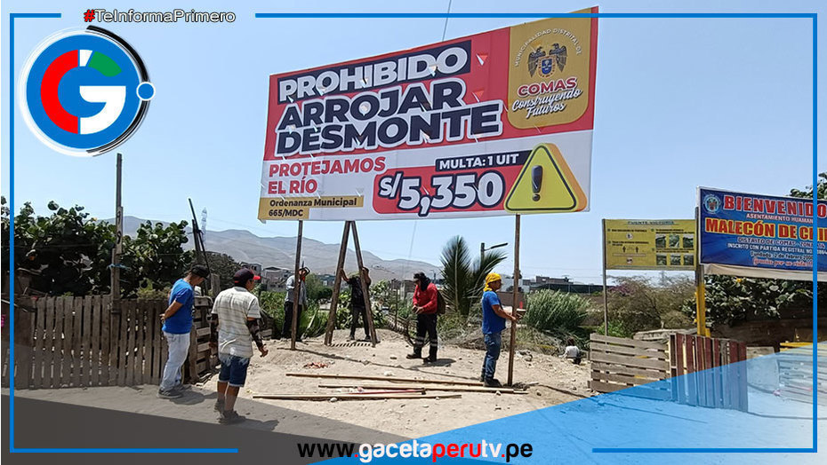 Lanzan campaña en Comas para detener contaminación en río Chillón