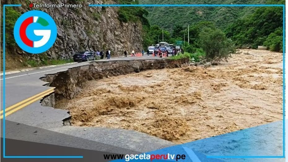 Cajamarca declara emergencia tras crecida y colapso de carretera regional