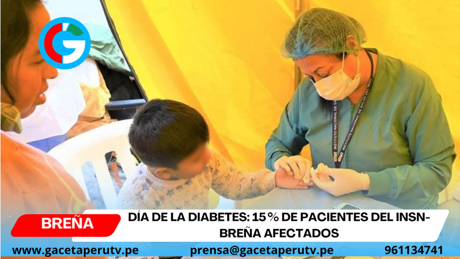  Día contra la Diabetes: 15 % de pacientes del INSN-Breña afectados