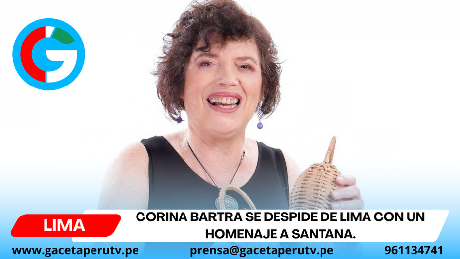 Corina Bartra se despide de Lima con un homenaje a Santana.