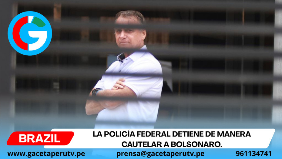 La Policía Federal detiene de manera cautelar a Bolsonaro.