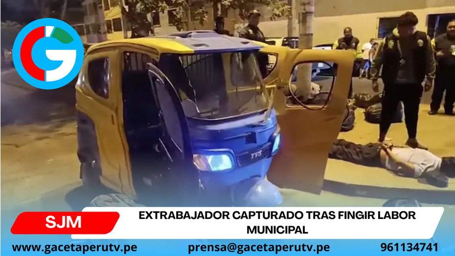 Extrabajador capturado tras fingir labor municipal