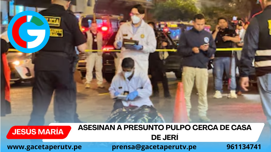 Asesinan a presunto pulpo cerca de casa de Jerí