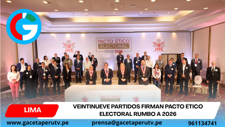 Veintinueve partidos firman Pacto Ético Electoral rumbo a 2026