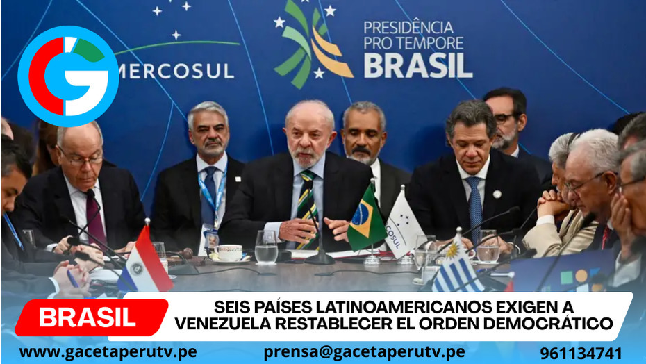 Seis países latinoamericanos exigen a Venezuela restablecer el orden democrático