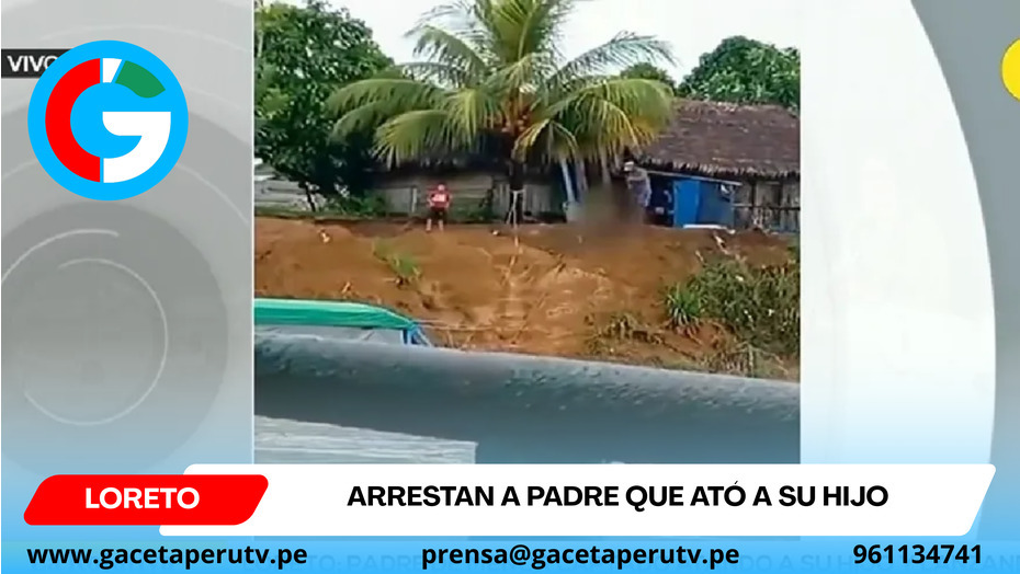 Arrestan a padre que ató a su hijo