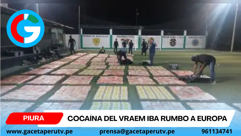 Cocaína del Vraem iba rumbo a Europa
