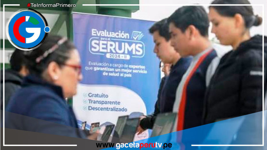 Anuncian que evaluación Serums 2025-I será el 6 de abril 