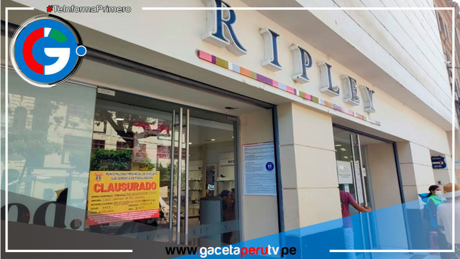Clausuran temporalmente centro comercial Ripley de Chiclayo 
