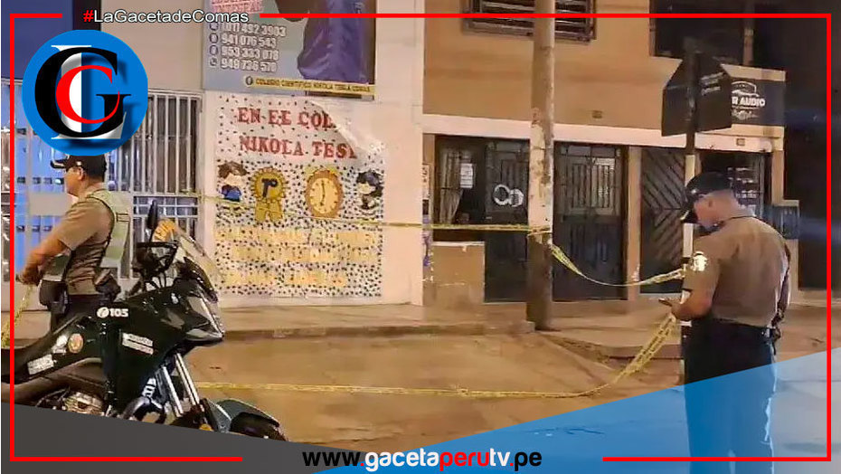 Delincuentes detonan artefacto explosivo en colegio de Comas