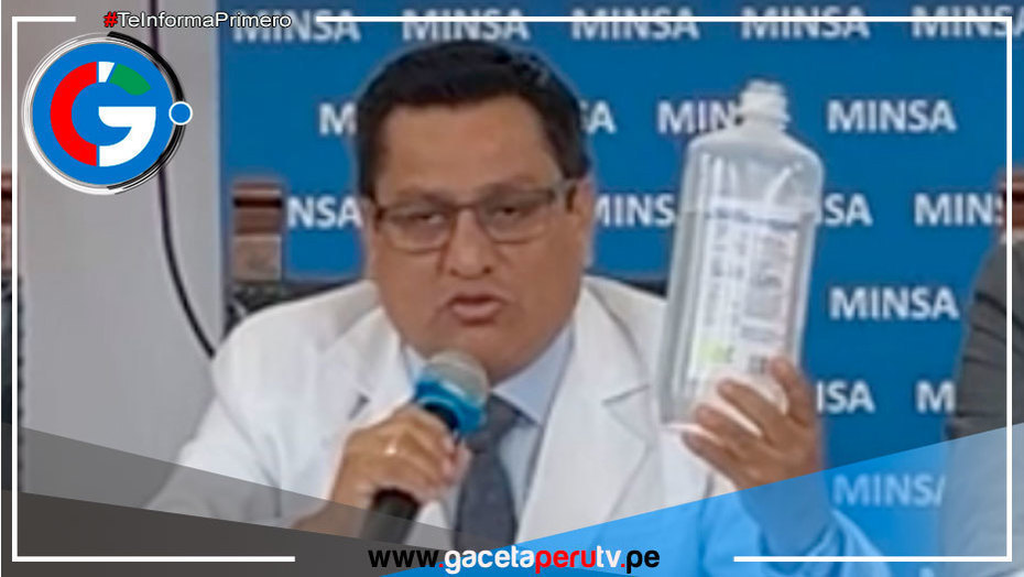 Cesar Vásquez: "Abastecimiento de suero fisiológico está garantizado" 