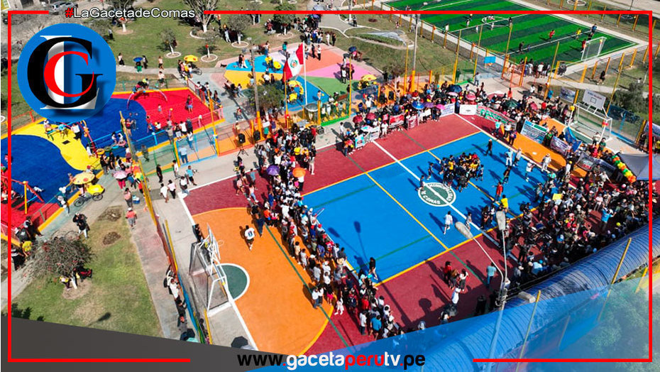 Alcalde Ulises Villegas entrega parque remodelado en El Parral en Comas