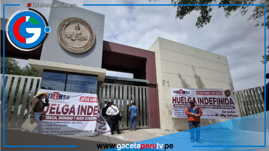 Huelga indefinida en la UNSA afecta a más de 25 mil estudiantes y extiende el semestre académico