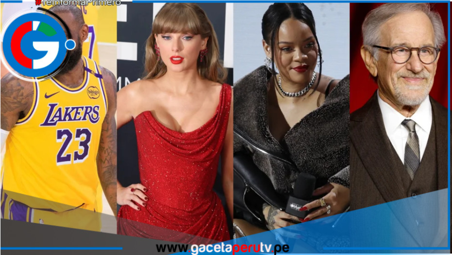 LeBron James, Taylor Swift, Rihanna y Spielberg: los multimillonarios más famosos 