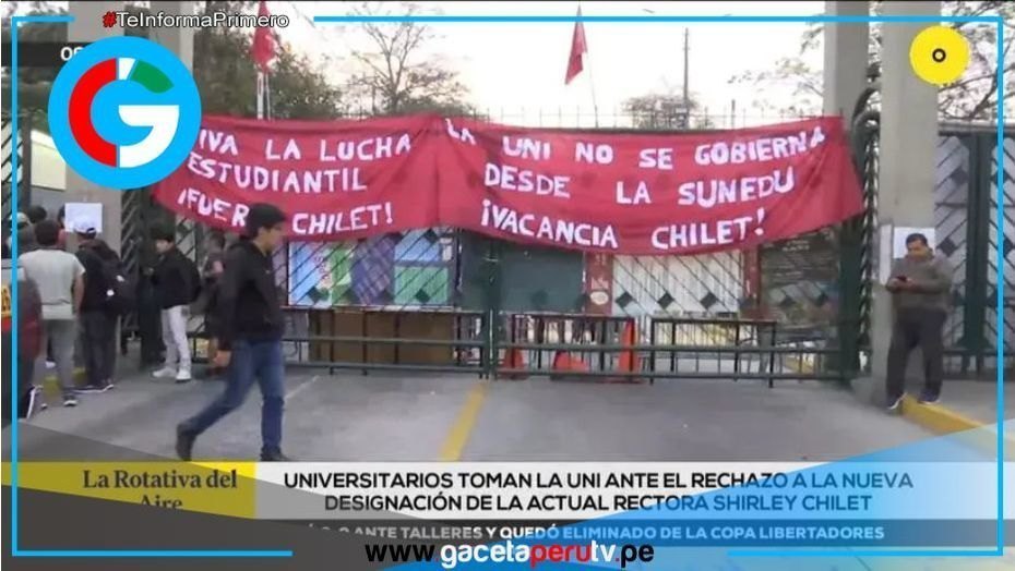  Estudiantes UNI ocupan campus contra designación oficial de rectora interina Chilet