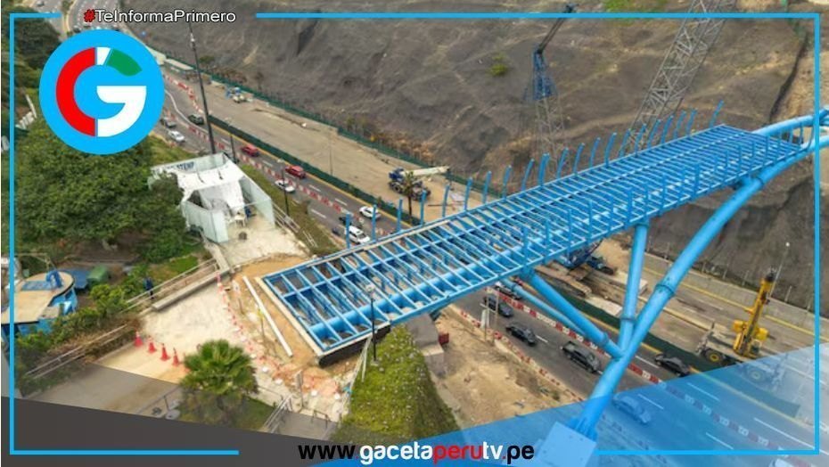 Cierran bajada Armendáriz por vaciado de concreto en puente del Corredor Turístico Miraflores–Barranco 