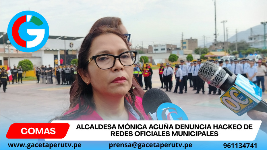Alcaldesa Mónica Acuña denuncia hackeo de redes oficiales municipales