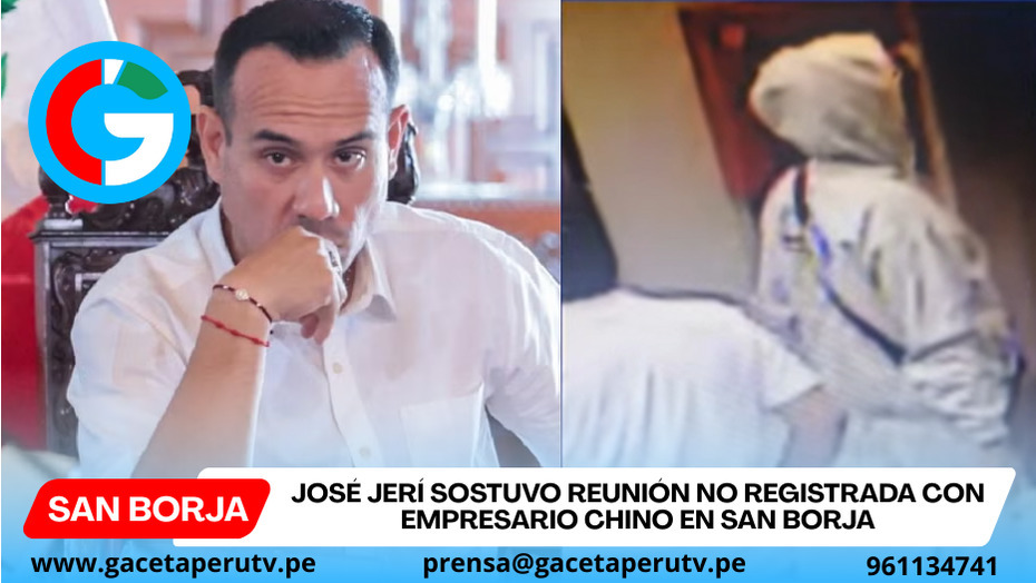 José Jerí sostuvo reunión no registrada con empresario chino en San Borja