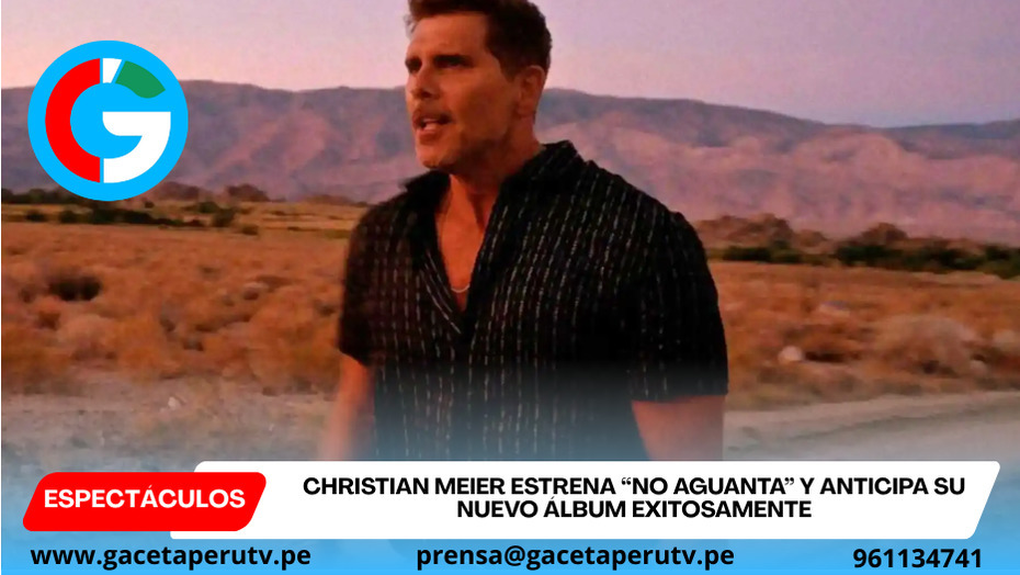 Christian Meier estrena “No Aguanta” y anticipa su nuevo álbum exitosamente