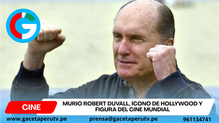 Murió Robert Duvall, ícono de Hollywood y figura del cine mundial