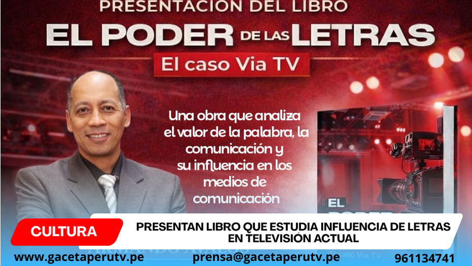 Presentan libro que estudia influencia de letras en televisión actual
