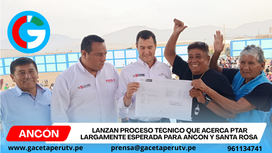 Lanzan proceso técnico que acerca PTAR largamente esperada para Ancón y Santa Rosa