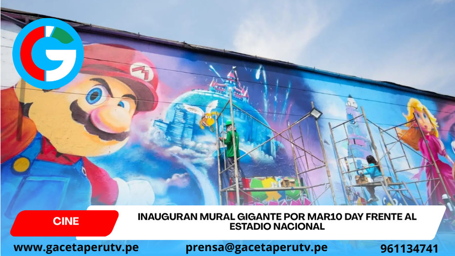 Inauguran mural gigante por MAR10 Day frente al Estadio Nacional