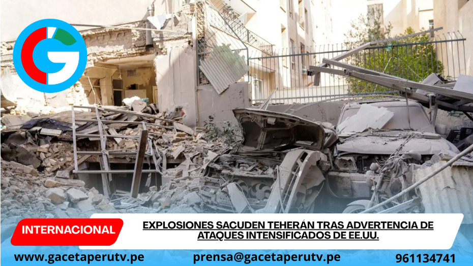 Explosiones sacuden Teherán tras advertencia de ataques intensificados de EE.UU.