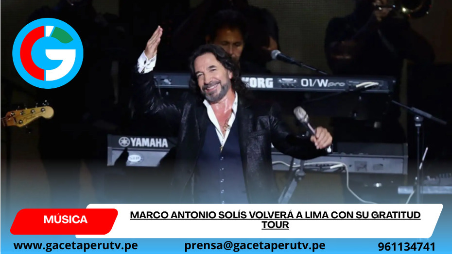 Marco Antonio Solís volverá a Lima con su Gratitud Tour
