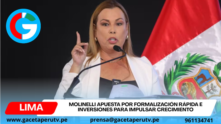 Molinelli propone formalización en 24 horas y destrabar inversiones clave