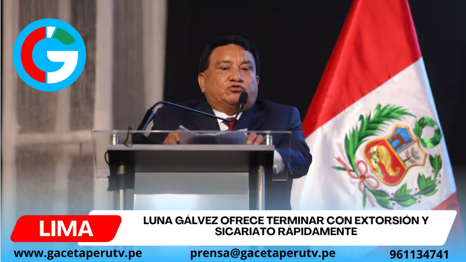Luna Gálvez asegura eliminar extorsión y sicariato en seis meses