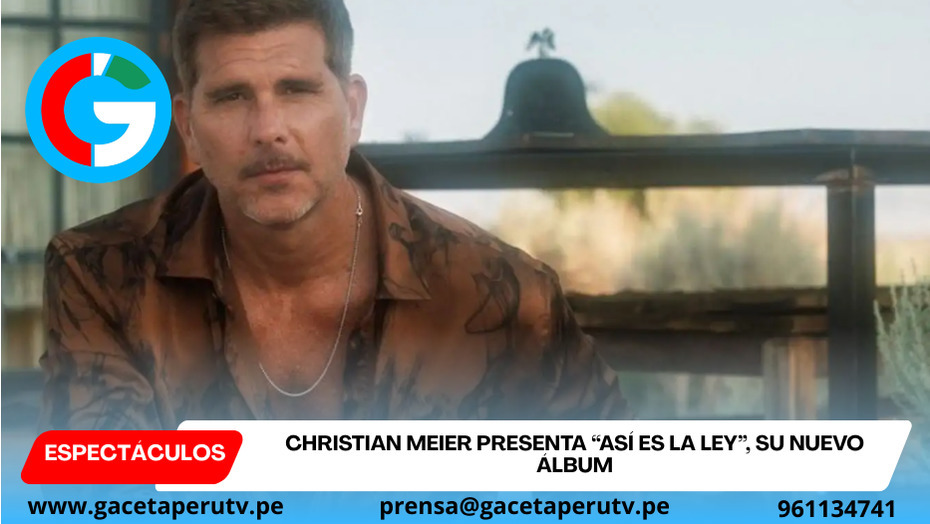 Christian Meier presenta “Así es la ley”, su nuevo álbum