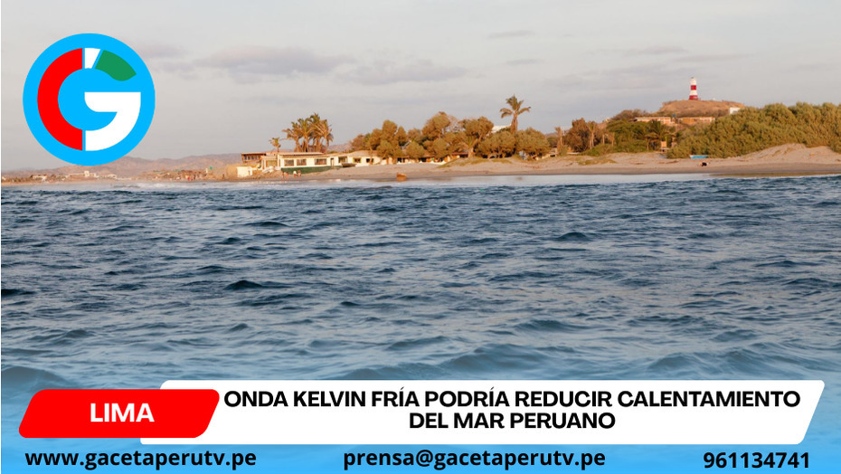 Onda Kelvin fría podría reducir calentamiento del mar peruano