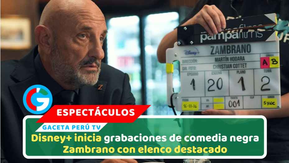 Disney+ inicia grabaciones de comedia negra Zambrano con elenco destacado