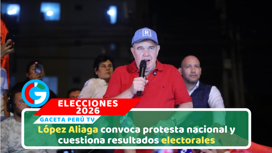 López Aliaga amenaza con marcha nacional y denuncia fraude electoral