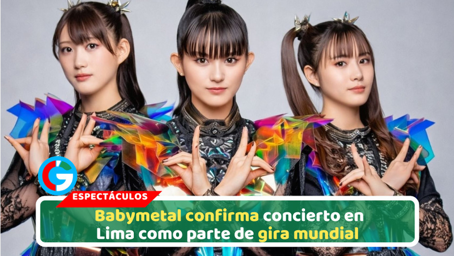 Babymetal confirma concierto en Lima como parte de gira mundial