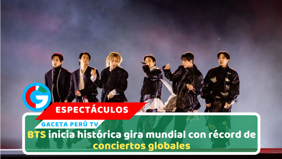 BTS inicia histórica gira mundial con récord de conciertos globales  