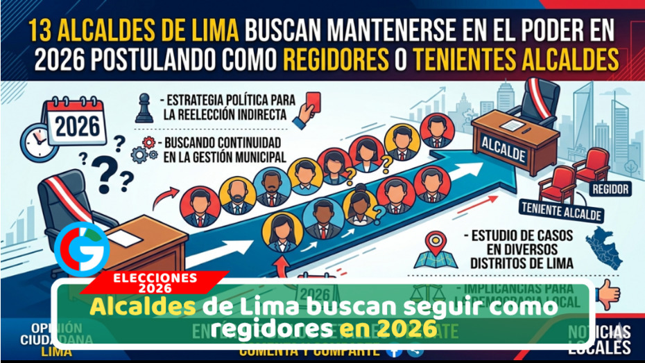 Elecciones 2026: alcaldes usan fórmulas para seguir en municipios