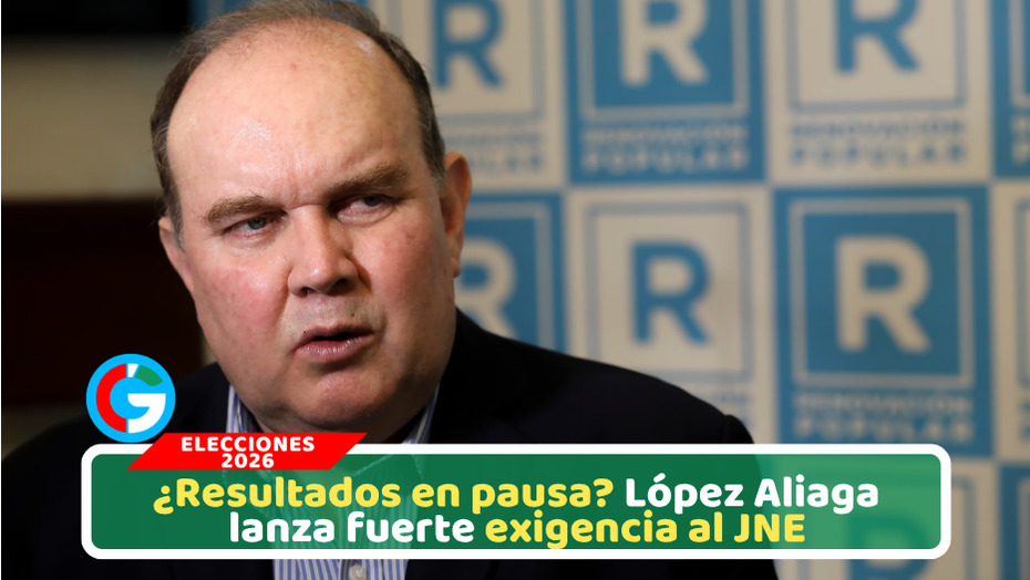 López Aliaga pide al JNE no publicar resultados sin auditoría