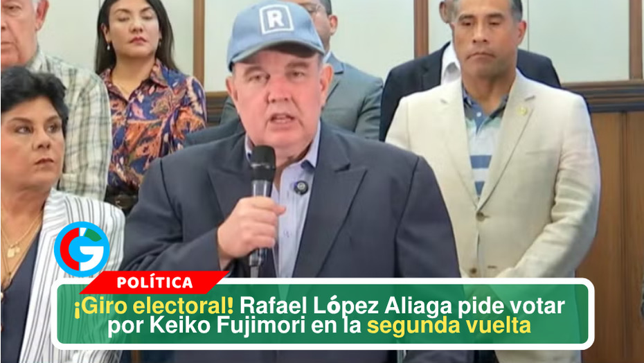 López Aliaga pide votar por Keiko Fujimori este próximo domingo